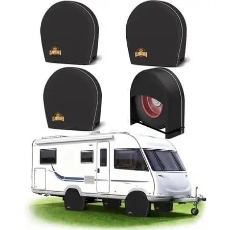 Tire Covers Sets of 4 for RV Truck SUV Jeep Travel Camper Van
